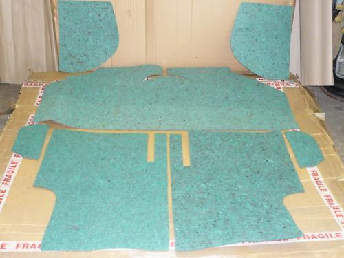 Dämmung Teppich FELT01 Fils 7 Teile Neu Rover Mini Classic Cooper Unterlage