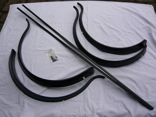Verbreiterung Verbreiterungen Satz Neu schwarz 6tlg. Rover Mini Austin Cooper GAW117
