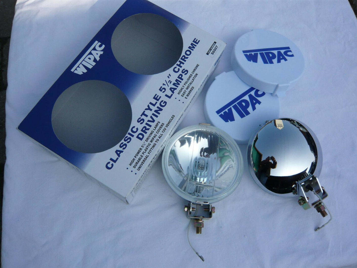 WIPAC Fernscheinwerfer Zusatz Chrom 2 Stück Rover Mini Austin Cooper S6007