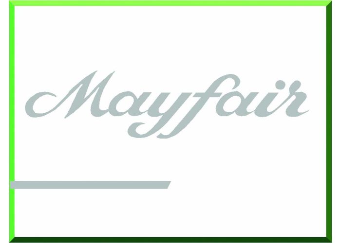 Sticker Seitenkleber "Mayfair" mit Streifen MSSK2230